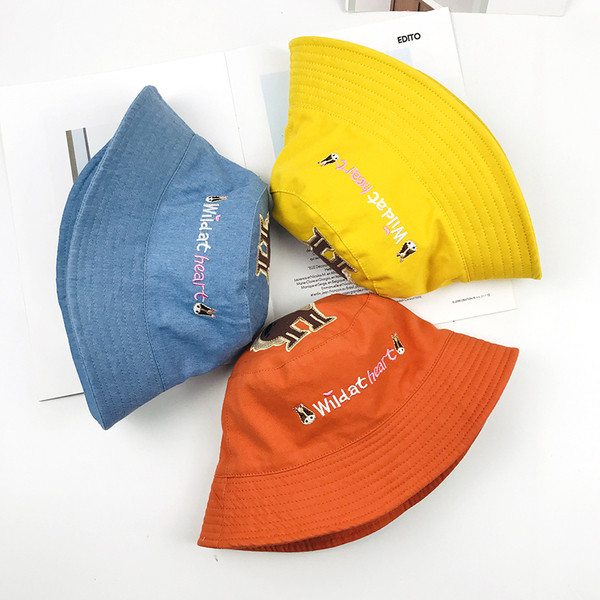 Pălărie zilnică de vară pentru copii cu aplicație colorată și element 3D