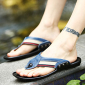 Papuci moderni pentru barbati din piele ecologica - in doua culori