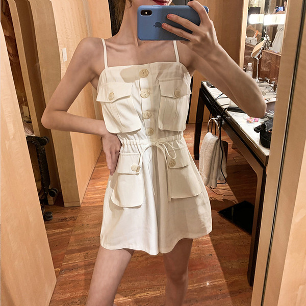 Rochie casual de dama cu bretele subtiri in trei culori