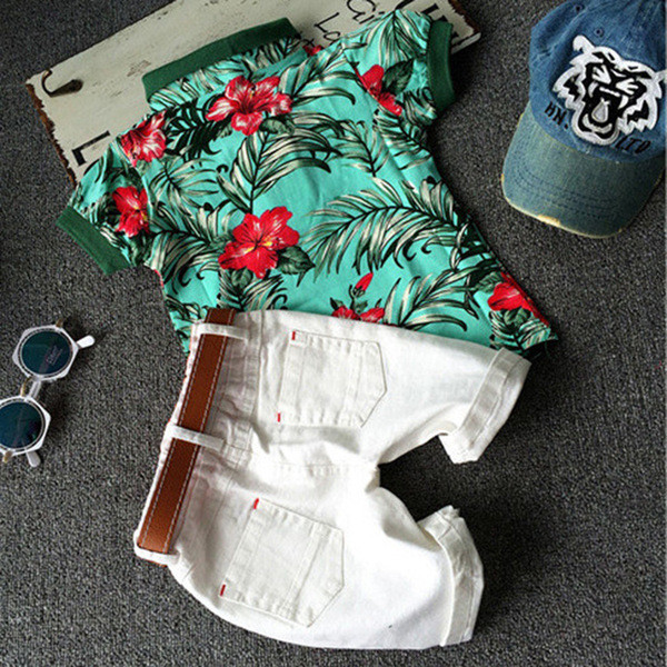 Set copii model nou pentru baieti camasa + pantaloni doua piese