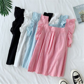 Maieu de damă cu decolteu pătrat în patru culori