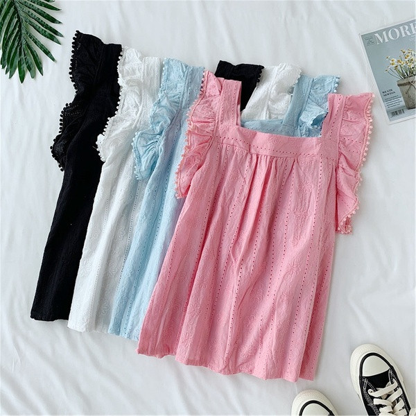 Maieu de damă cu decolteu pătrat în patru culori