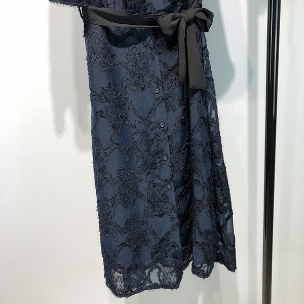 Rochie de dama lunga din dantela in albastru