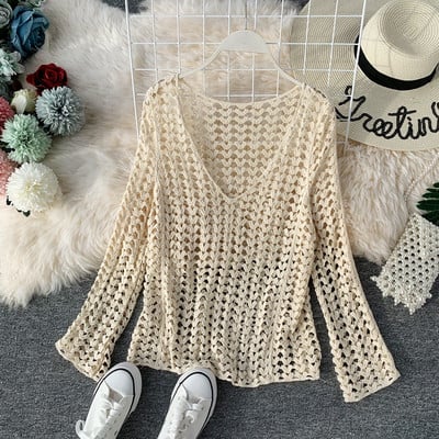 Bluza de dama tricotata in doua culori