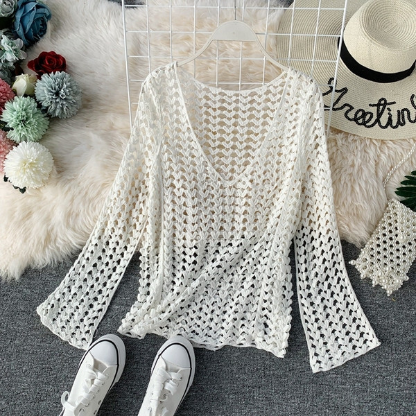 Bluza de dama tricotata in doua culori