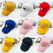 Palarie casual pentru copii cu vizor si broderie in mai multe culori