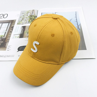 Palarie casual pentru copii cu vizor si broderie in mai multe culori