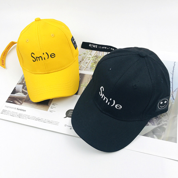 Palarie casual pentru copii cu vizor si broderie in mai multe culori