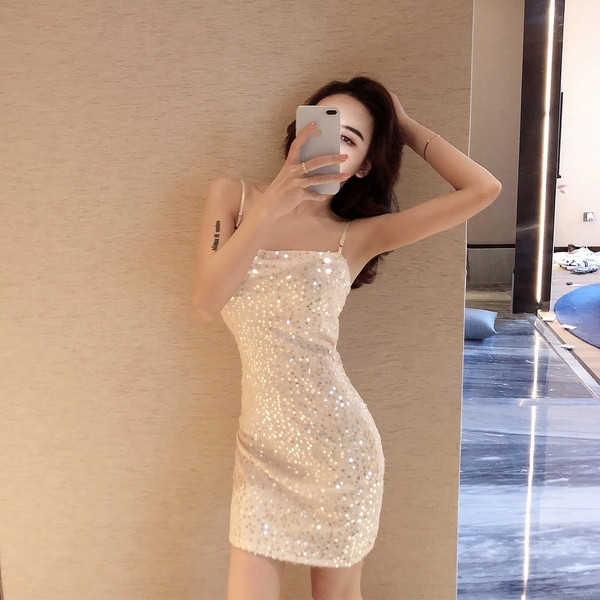 Rochie de dama eleganta cu bretele subtiri in doua culori