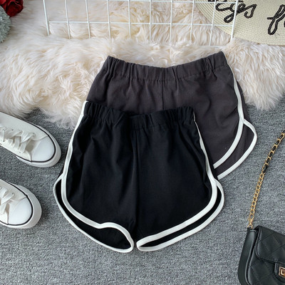 Pantaloni scurți casual dama cu elastic in trei culori