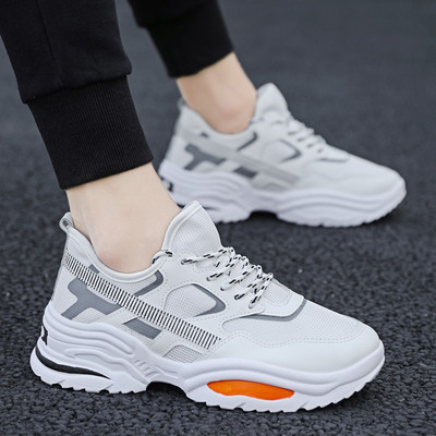 Adidași bărbați în trei culori cu șireturi