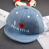 Palarie pentru copii cu broderie colorata in trei culori