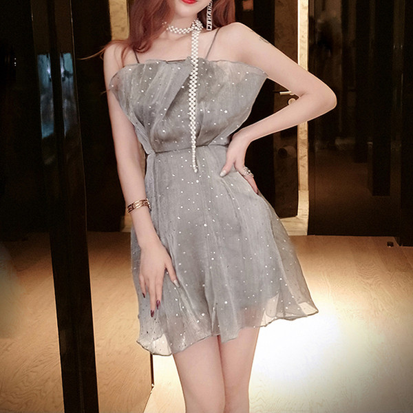 Rochie eleganta de dama cu bretele subtiri