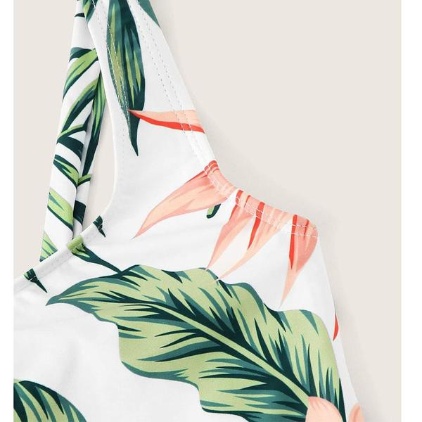 Costum de baie pentru copii modern pentru fete cu model floral