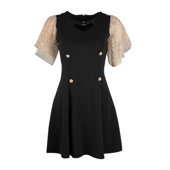 Rochie de dama eleganta - model croiat in negru