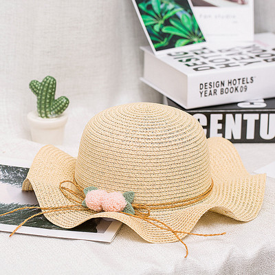 Palarie de plaja pentru copii cu element 3D in mai multe culori