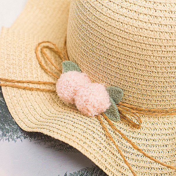 Palarie de plaja pentru copii cu element 3D in mai multe culori