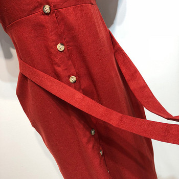 Rochie de damă cu decolteu pătrat și legături în talie