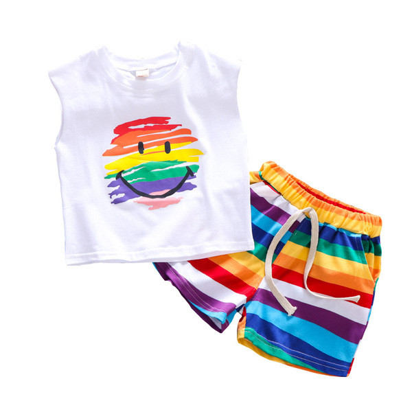 Set pentru copii colorat pentru baieti in doua parti