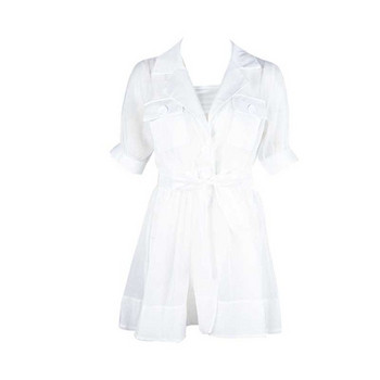 Rochie de dama actuala in alb si negru - model croiat