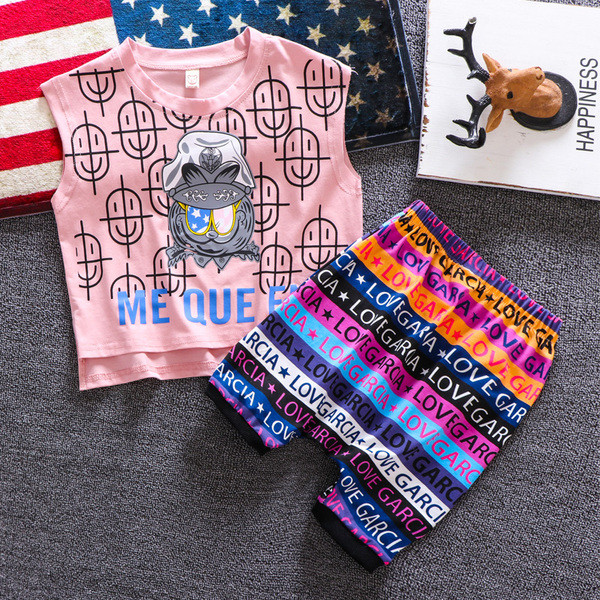 Set copii model nou in alb si roz pentru baieti