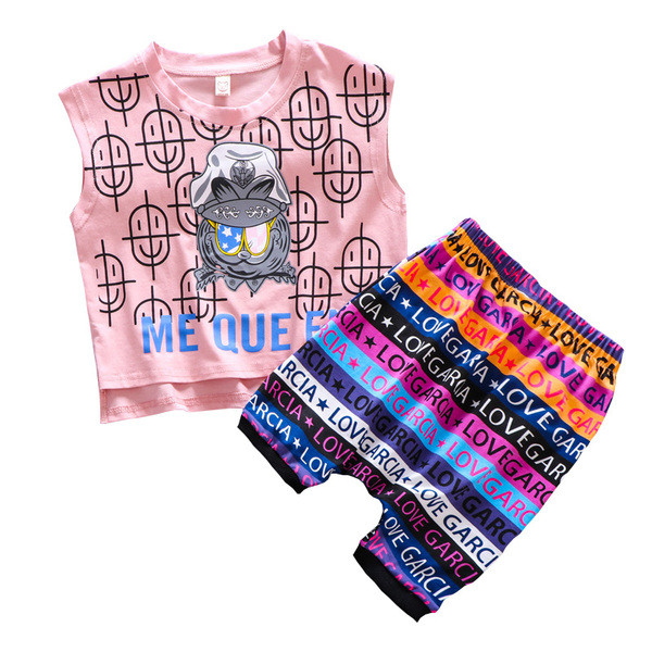 Set copii model nou in alb si roz pentru baieti