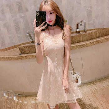 Rochie de dama moderna - model croiat in culoare deschisa