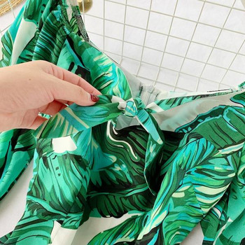 Rochie de dama cu maneci 3/4 si model floral