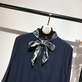 Rochie larga de dama cu panglica la decolteu