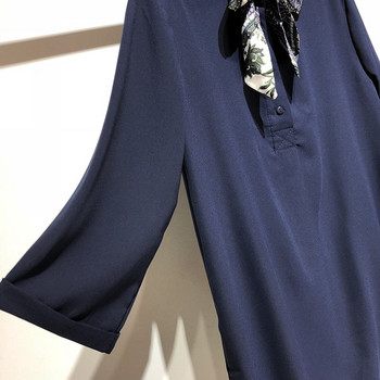 Rochie larga de dama cu panglica la decolteu