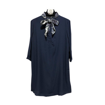 Rochie larga de dama cu panglica la decolteu