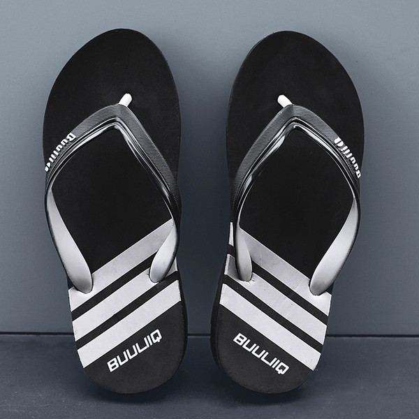 Мъжки ежедневни чехли с надпис-в три цвята