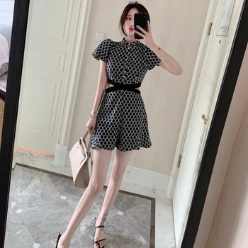 Rochie de dama actuala - model croiat cu maneca scurta