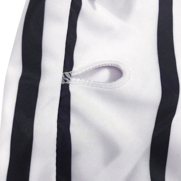 Costum de baie damă în dungi în două părți