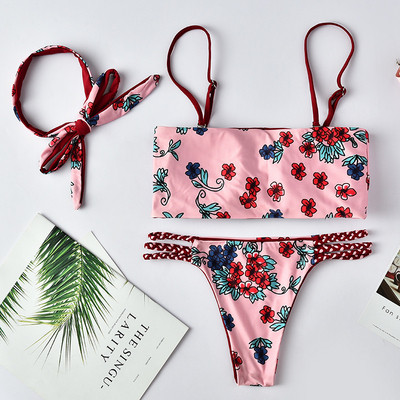 Γγυναικείο μαγιό με floral σχέδιο σε τρία μοντέλα