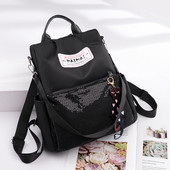 Rucsac pentru femei de zi cu zi - în roșu și negru