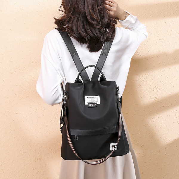 Rucsac modern de dama in patru culori cu emblema