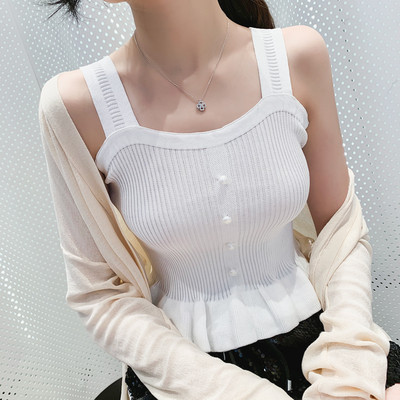 Top de damă modern în patru culori cu nasturi