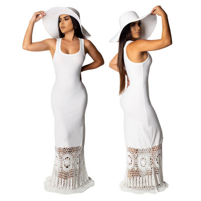 Rochie moderna de dama lunga cu bretele subtiri in mai multe culori