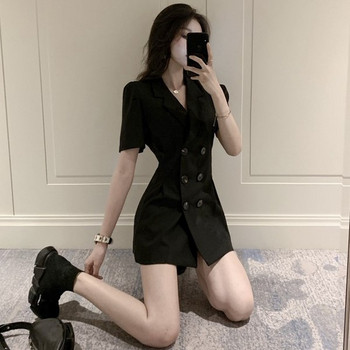 Rochie casual de dama cu maneci scurte in doua culori