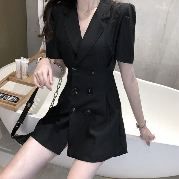 Rochie casual de dama cu maneci scurte in doua culori