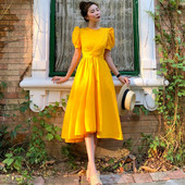 Rochie lunga de dama eleganta in patru culori