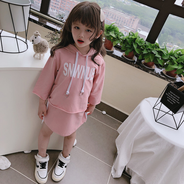 Set zilnic pentru copii pentru fete în două părți în roz și verde