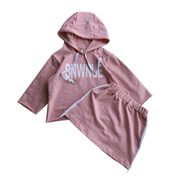 Set zilnic pentru copii pentru fete în două părți în roz și verde