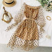 Rochie moderna de dama cu umerii goi si cravata