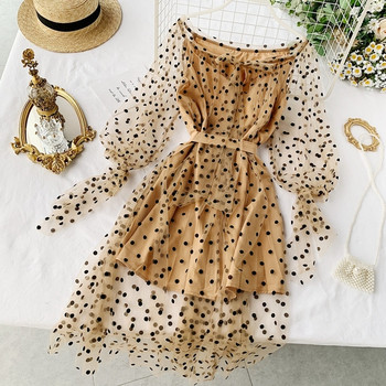 Rochie moderna de dama cu umerii goi si cravata