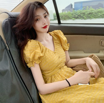 Női alkalmi ruha két színben, rövid ujjal