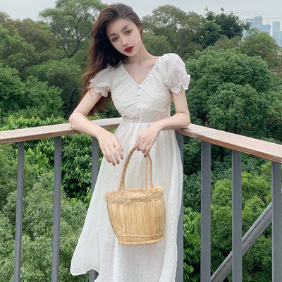 Női alkalmi ruha két színben, rövid ujjal