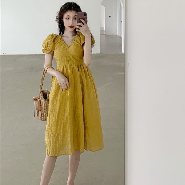 Női alkalmi ruha két színben, rövid ujjal