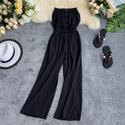 Salopetă lungă bustieră de damă în mai multe culori